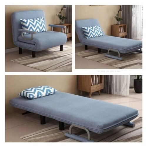 11 Folding Sofa Bed Leisure Recliner Fabric Breathable Lazy Sofa