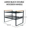 Kitchen Shelf Organizer with Wooden Handles