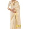 Women’s Kerala Tissue Plain Saree