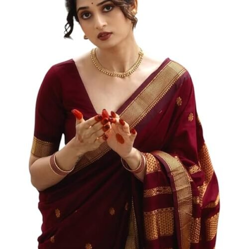 Women's Banarasi Kanjivaram Cotton Silk Saree