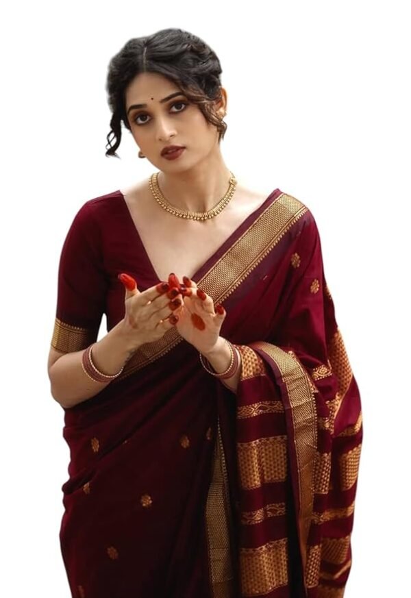 Women's Banarasi Kanjivaram Cotton Silk Saree