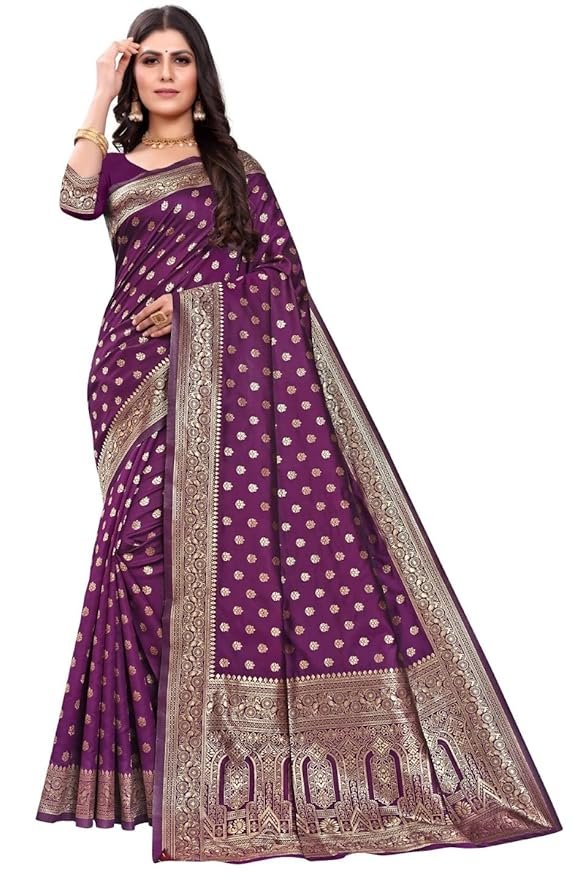 71YKIc2KMcL._SY879_ Women's Pure Kanjivaram Silk Saree Soft Design